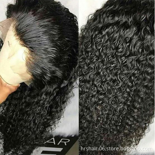 360 Lace Frontal Wig Pre Plucked With Baby Hair 150%density Water Wave Natural Color Brazilian Remy Human Hair Wigs For Women